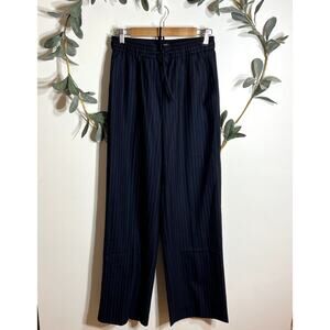 Mayson the Label Dark Blue Pinstripe Pull On Pants